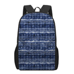 Indigo Dye Shibori Print 17 Inch Backpack