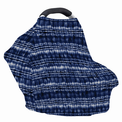 Indigo Dye Shibori Print Baby Seat Cover