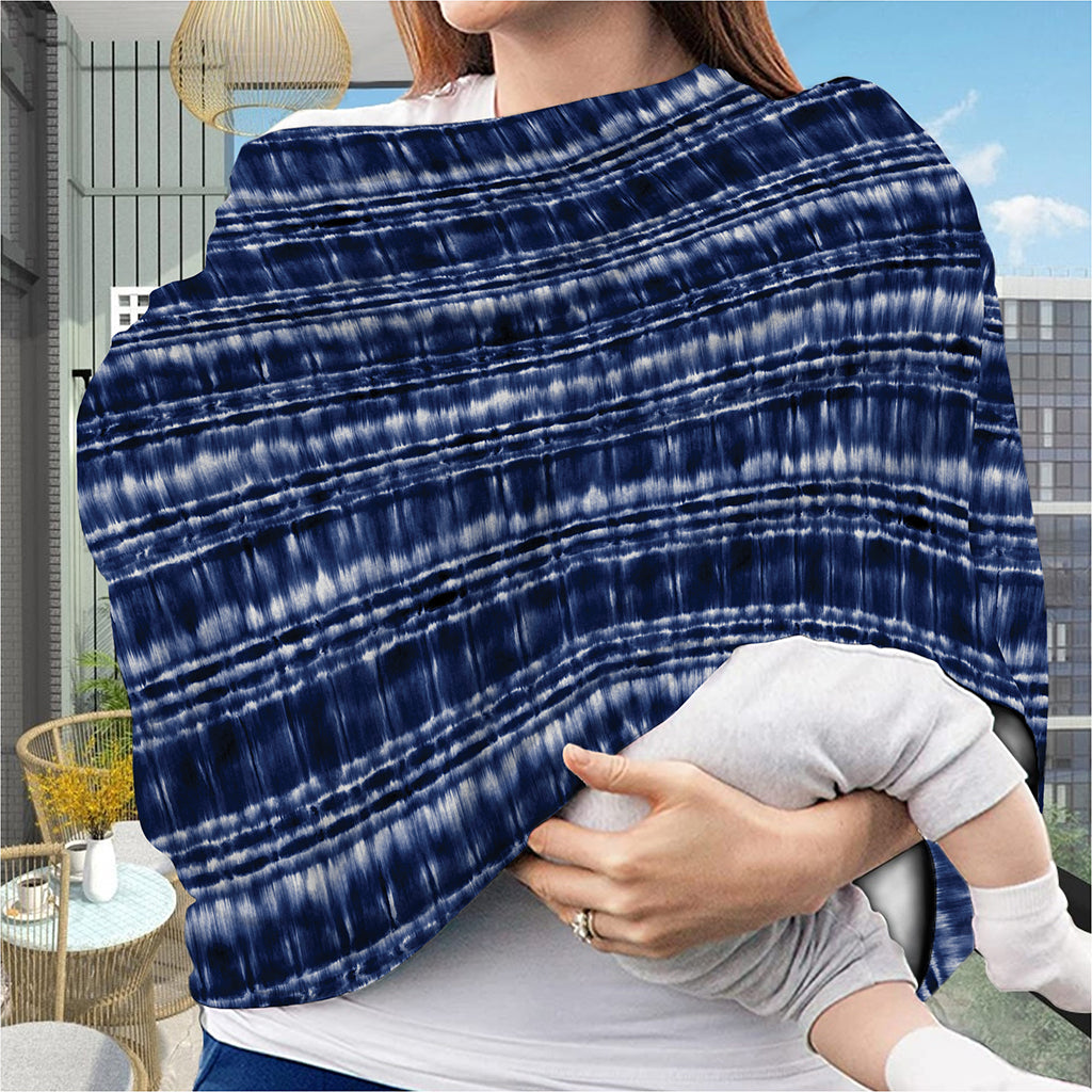 Indigo Dye Shibori Print Baby Seat Cover