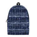 Indigo Dye Shibori Print School Backpack
