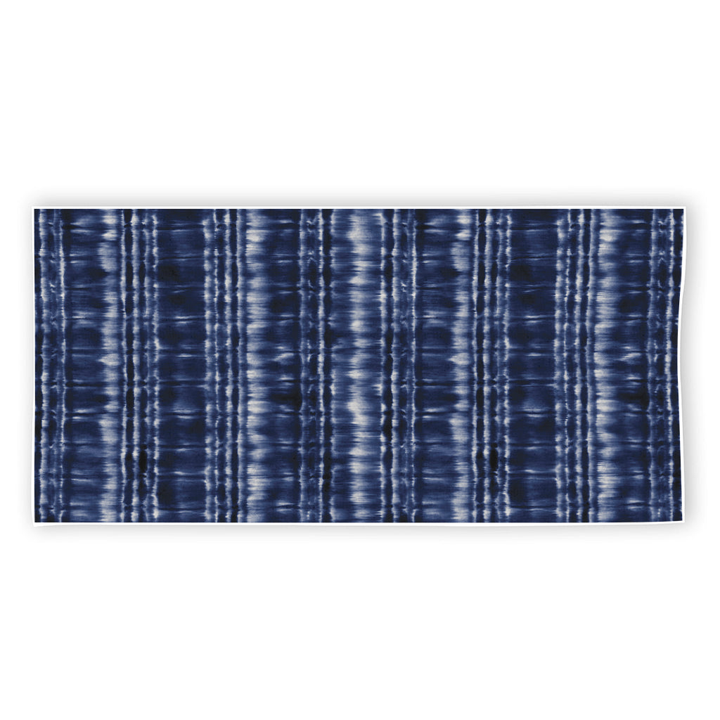 Indigo Dye Shibori Print Beach Towel