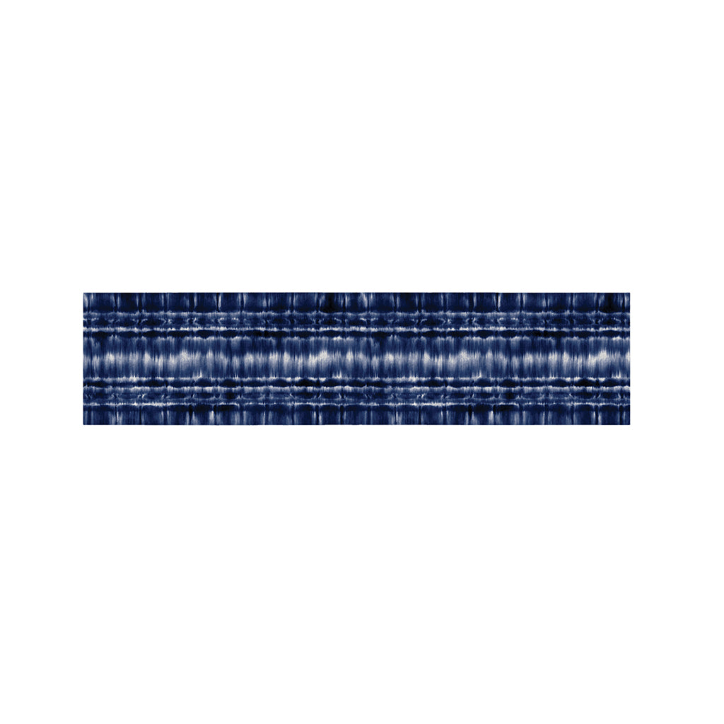 Indigo Dye Shibori Print Bed Runner