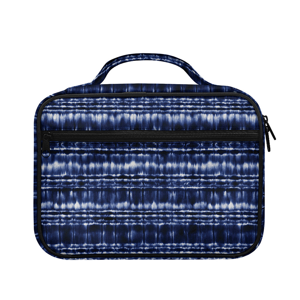 Indigo Dye Shibori Print Briefcase Bible Bag