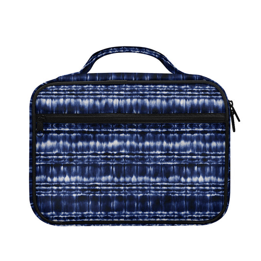 Indigo Dye Shibori Print Briefcase Bible Bag