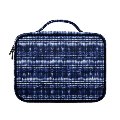 Indigo Dye Shibori Print Briefcase Bible Bag