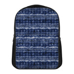 Indigo Dye Shibori Print Casual Backpack