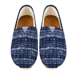 Indigo Dye Shibori Print Casual Shoes