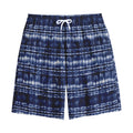 Indigo Dye Shibori Print Cotton Shorts