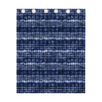 Indigo Dye Shibori Print Curtain