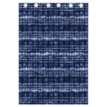 Indigo Dye Shibori Print Curtain