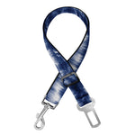 Indigo Dye Shibori Print Dog Seat Belt