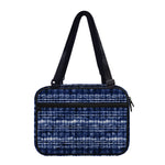 Indigo Dye Shibori Print Double Strap Bible Bag