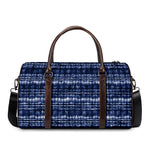 Indigo Dye Shibori Print Duffle Bag