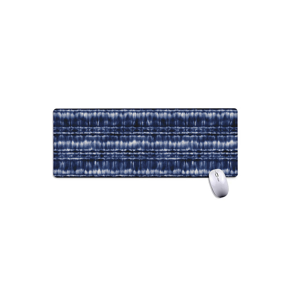 Indigo Dye Shibori Print Extended Mouse Pad