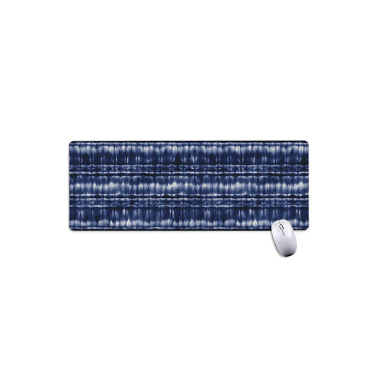Indigo Dye Shibori Print Extended Mouse Pad