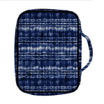 Indigo Dye Shibori Print Front Pocket Bible Bag