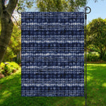Indigo Dye Shibori Print Garden Flag