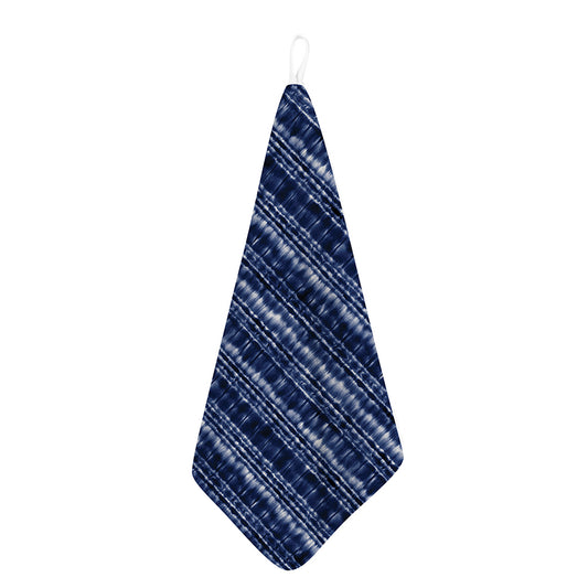 Indigo Dye Shibori Print Hand Towel