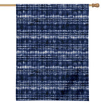 Indigo Dye Shibori Print House Flag