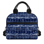 Indigo Dye Shibori Print Insulated Lunch Bag