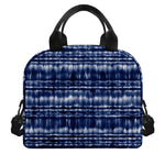 Indigo Dye Shibori Print Insulated Lunch Bag