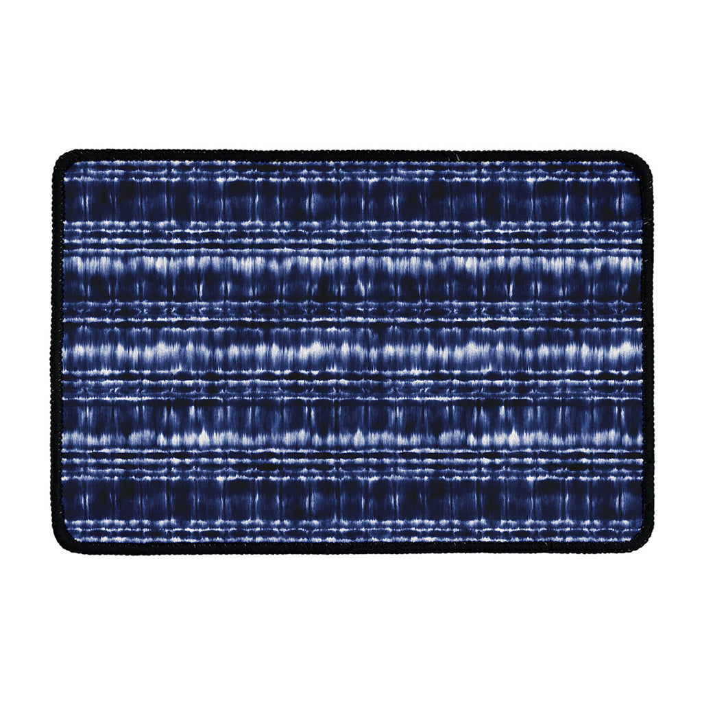 Indigo Dye Shibori Print Kitchen Mat