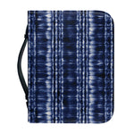 Indigo Dye Shibori Print Leather Bible Cover
