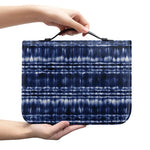 Indigo Dye Shibori Print Leather Bible Cover