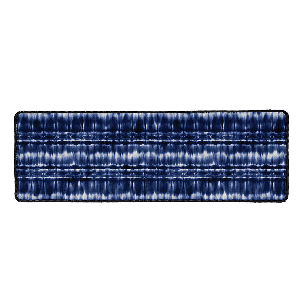 Indigo Dye Shibori Print Long Kitchen Mat