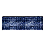 Indigo Dye Shibori Print Long Kitchen Mat