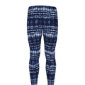 Indigo Dye Shibori Print Men's Leggings
