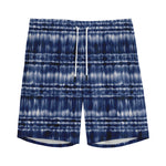 Indigo Dye Shibori Print Men's Sports Shorts