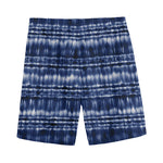 Indigo Dye Shibori Print Men's Sports Shorts