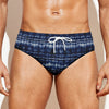 Indigo Dye Shibori Print Men's Swim Briefs