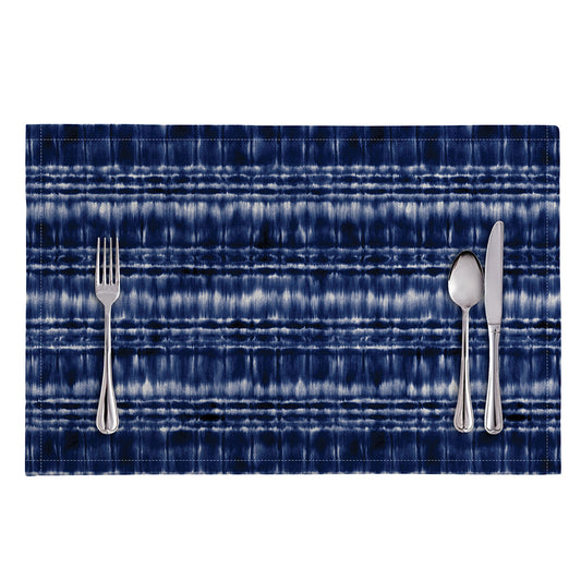Indigo Dye Shibori Print Placemat