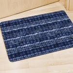 Indigo Dye Shibori Print Polyester Doormat