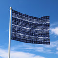 Indigo Dye Shibori Print Polyester Flag