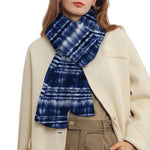 Indigo Dye Shibori Print Scarf