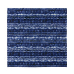 Indigo Dye Shibori Print Silk Bandana