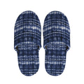 Indigo Dye Shibori Print Slippers
