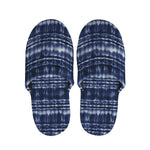 Indigo Dye Shibori Print Slippers
