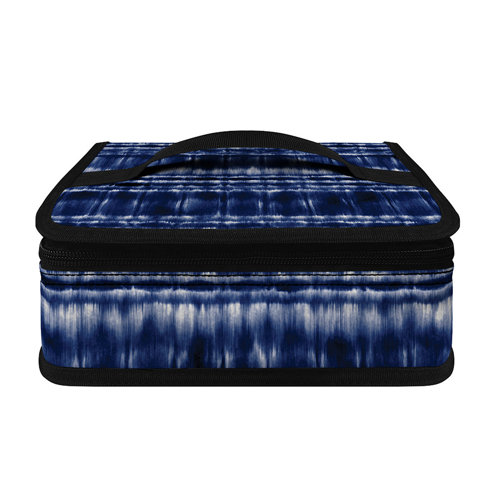 Indigo Dye Shibori Print Small Lunch Bag