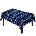 Indigo Dye Shibori Print Tablecloth
