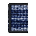 Indigo Dye Shibori Print Trifold Wallet