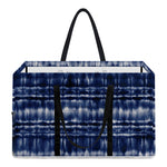 Indigo Dye Shibori Print Utility Tote Bag