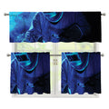 Industrial Welder Print 3 Piece Kitchen Curtains