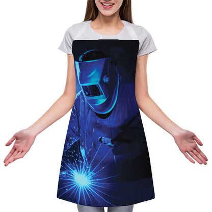 Industrial Welder Print Adjustable Apron