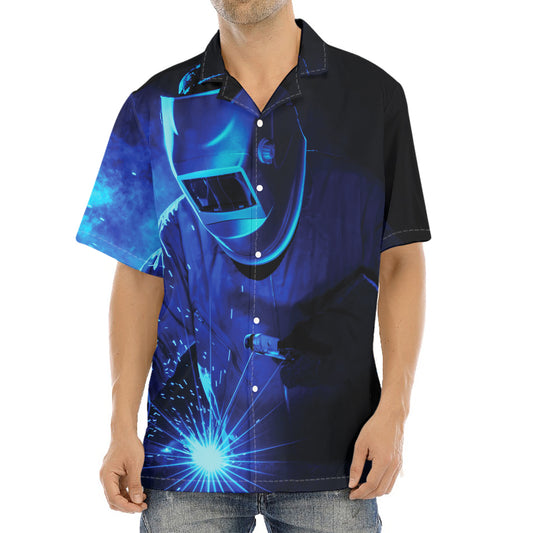 Industrial Welder Print Aloha Shirt