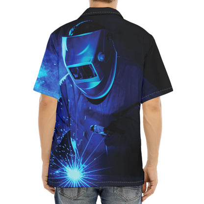 Industrial Welder Print Aloha Shirt