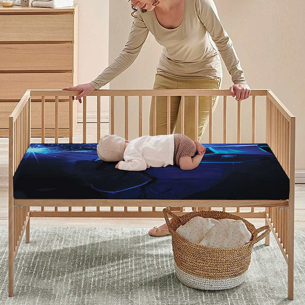Industrial Welder Print Baby Crib Sheet